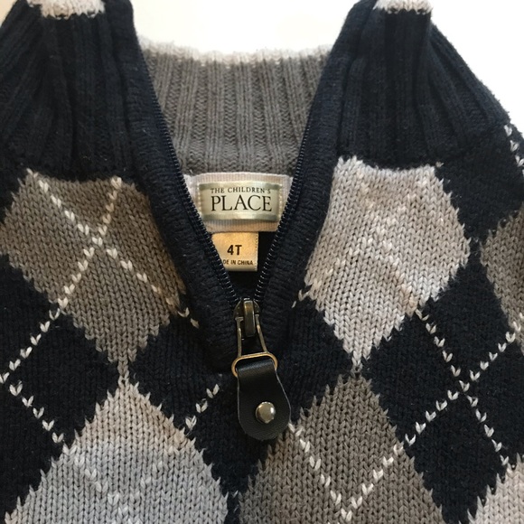 THE CHILDREN’S PLACE QUARTER ZIP SWEATERS BOYS 4T - Picture 4 of 8